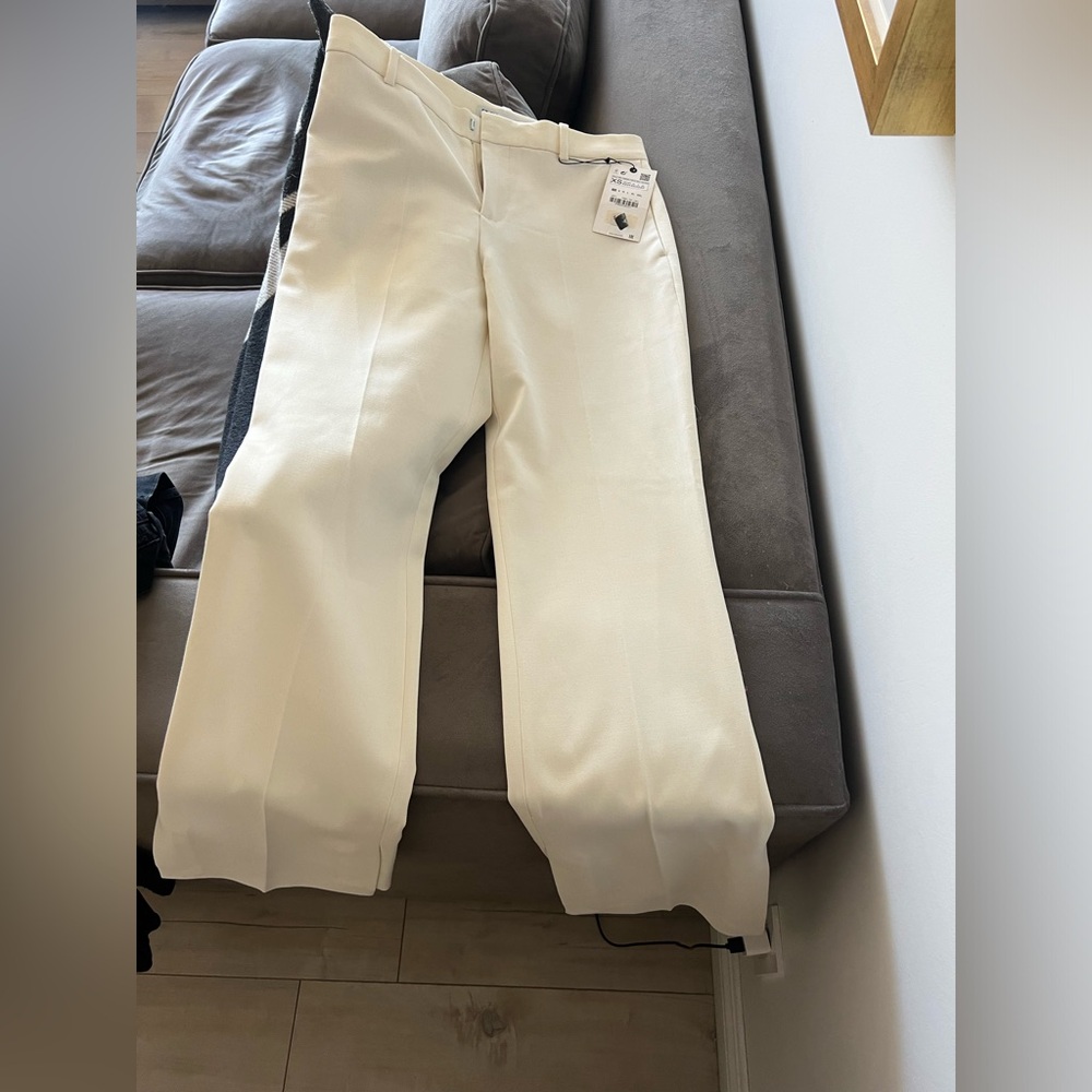 Zara white pants size extra small